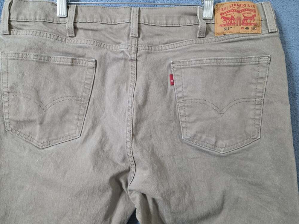 Levi's Jeans 511 Men's 40x30 Skin Fit Beige Tan